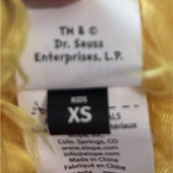 Sam I Am Size XS Child 3 piece Costume Halloween Dr Seuss Green Eggs Ham Kids - Picture 3 of 10